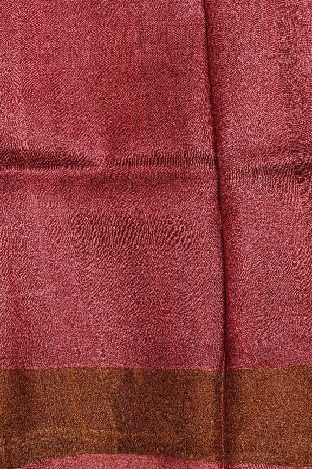 Fancy Tussar Mustard Saree