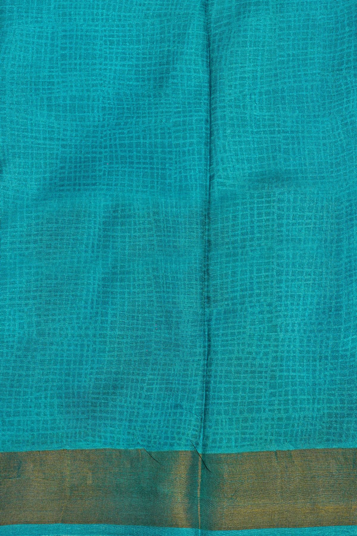 Fancy Tussar Blue Saree