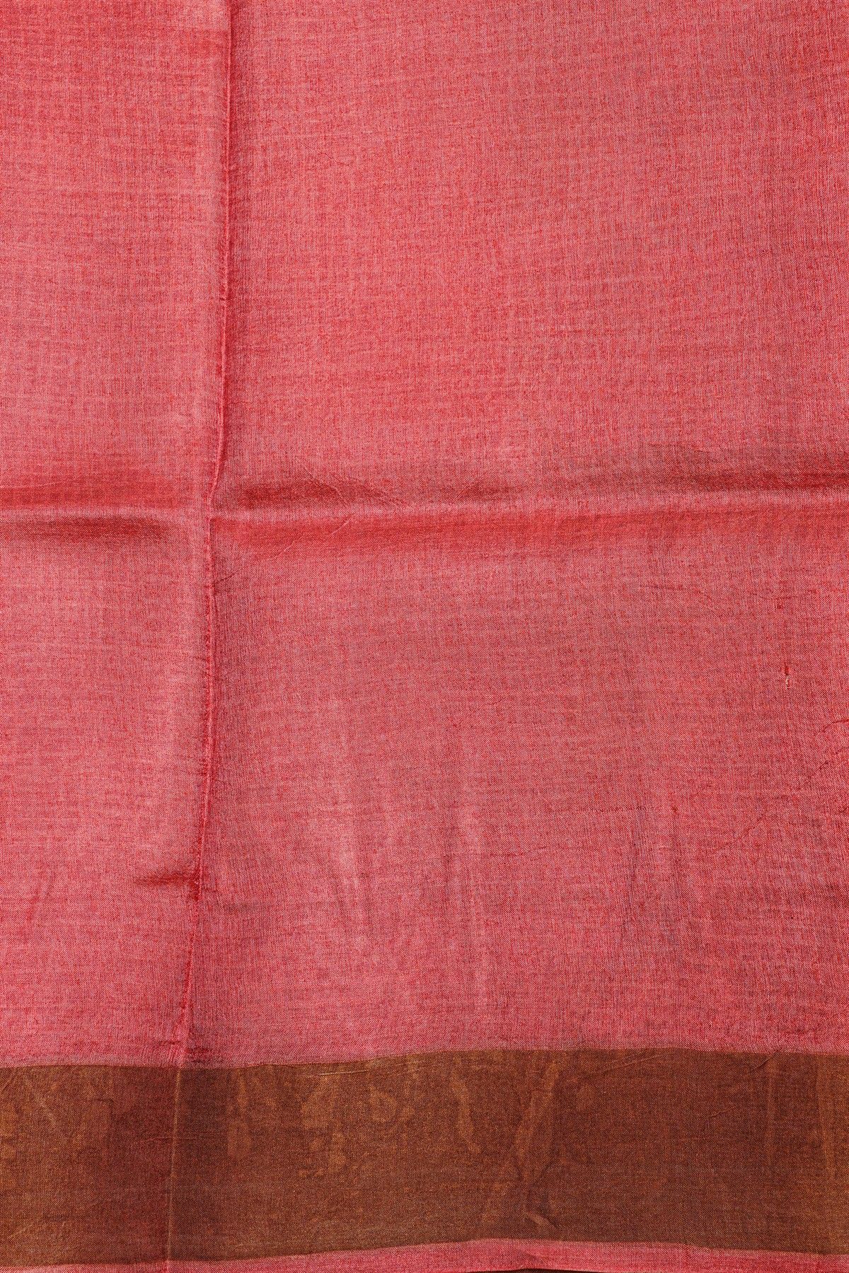 Fancy Tussar Mustard Saree