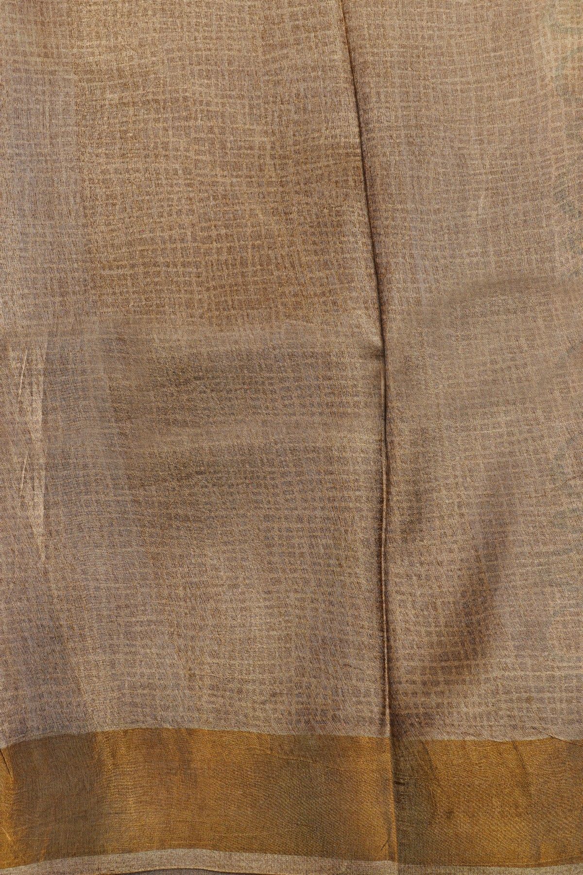 Fancy Tussar Off white Saree