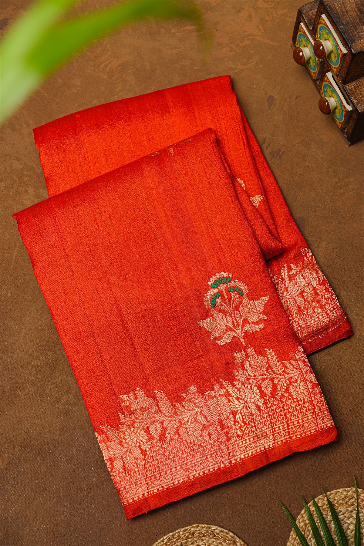 Fancy Matka Silk Red Saree