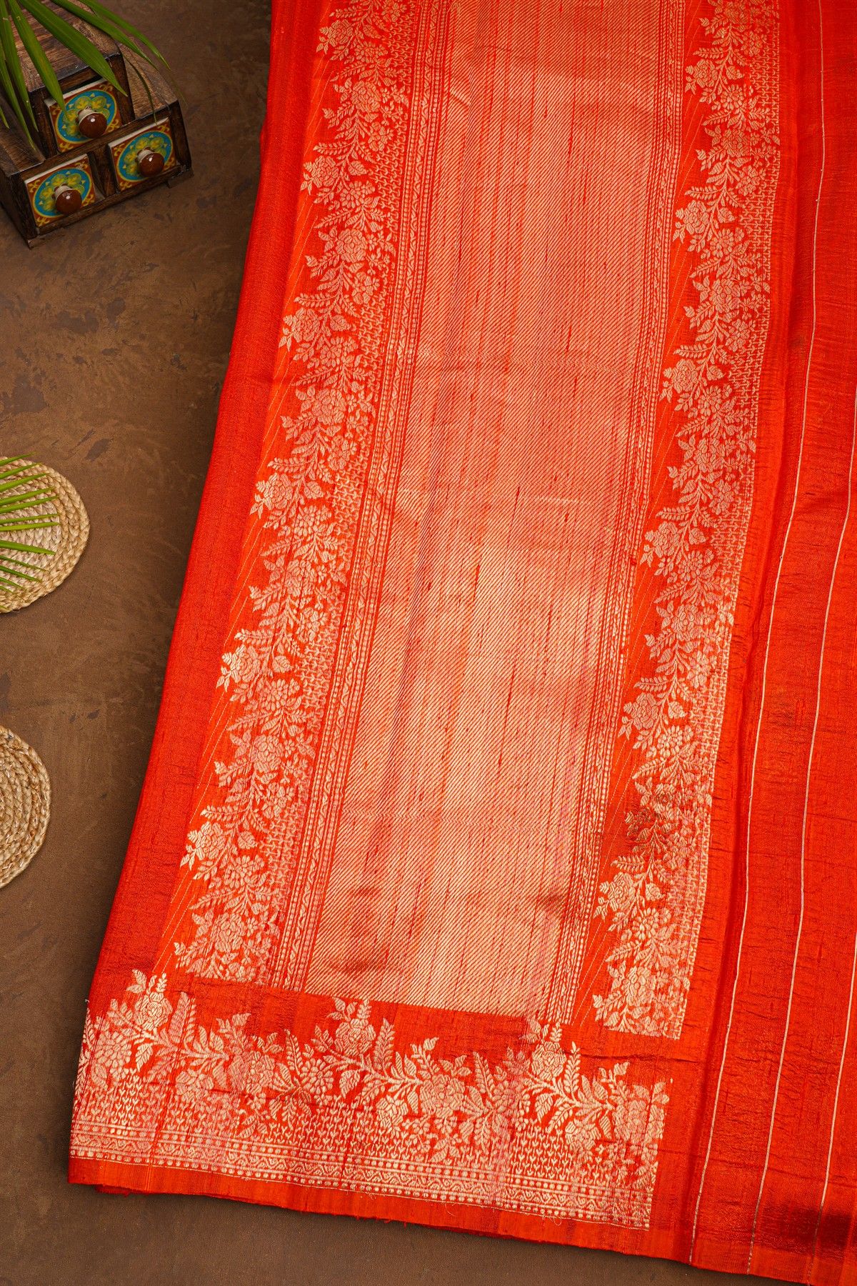 Fancy Matka Silk Red Saree