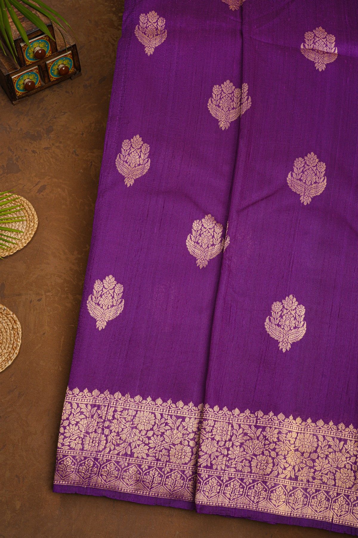 Fancy Matka Silk Lavender Saree