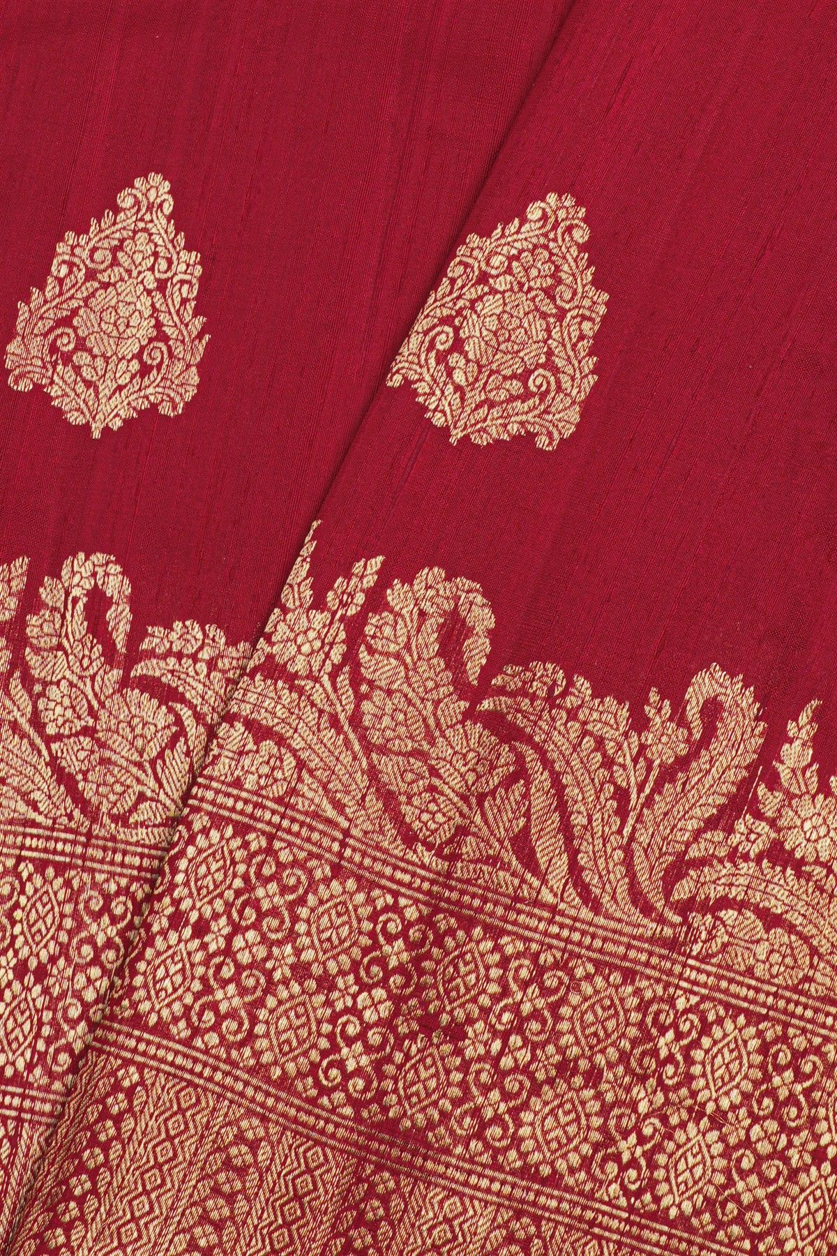 Fancy Matka Silk Maroon Saree