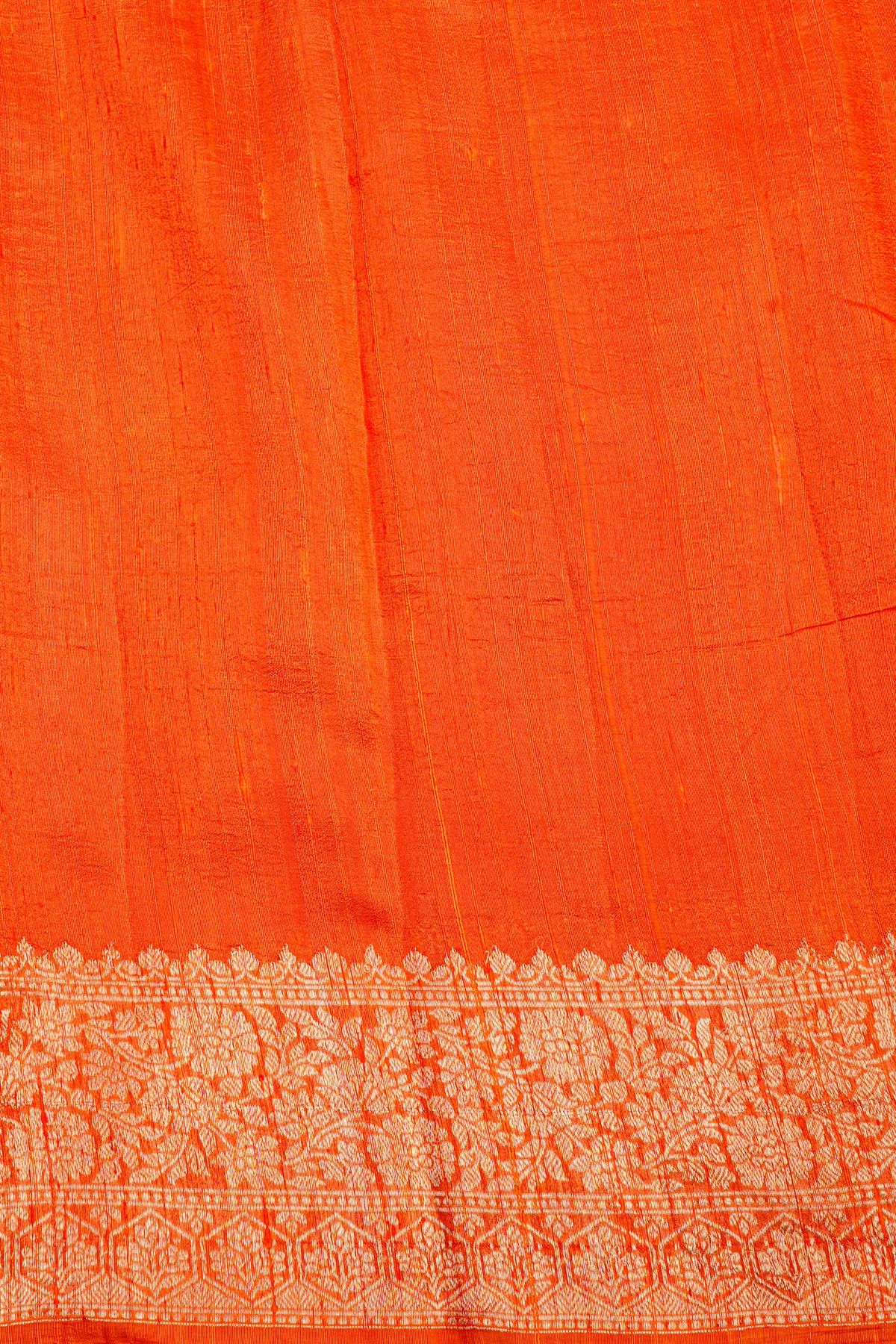Fancy Matka Silk Orange Saree