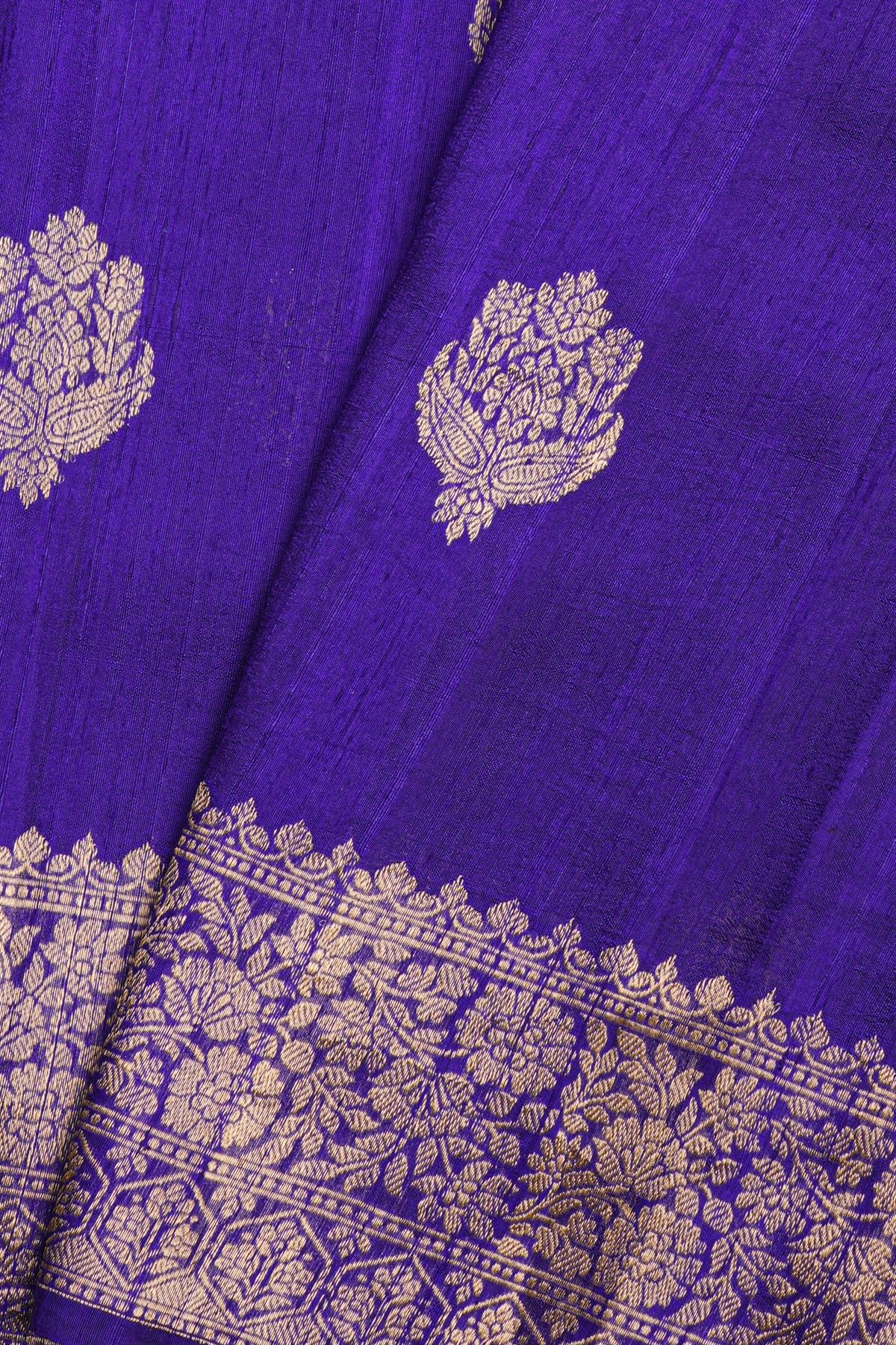 Fancy Matka Silk Blue Saree