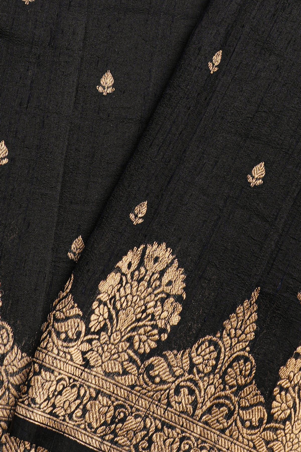 Fancy Matka Silk Black Saree