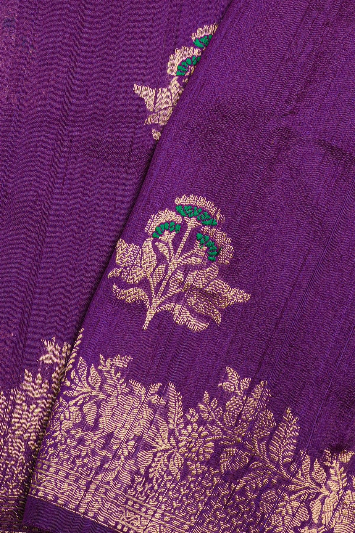 Fancy Matka Silk Purple Saree
