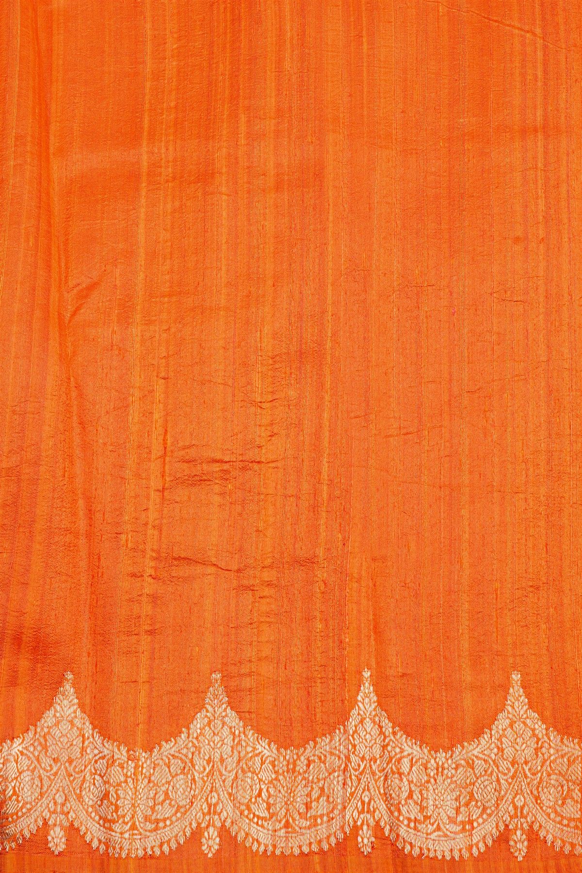 Fancy Matka Silk Orange Saree