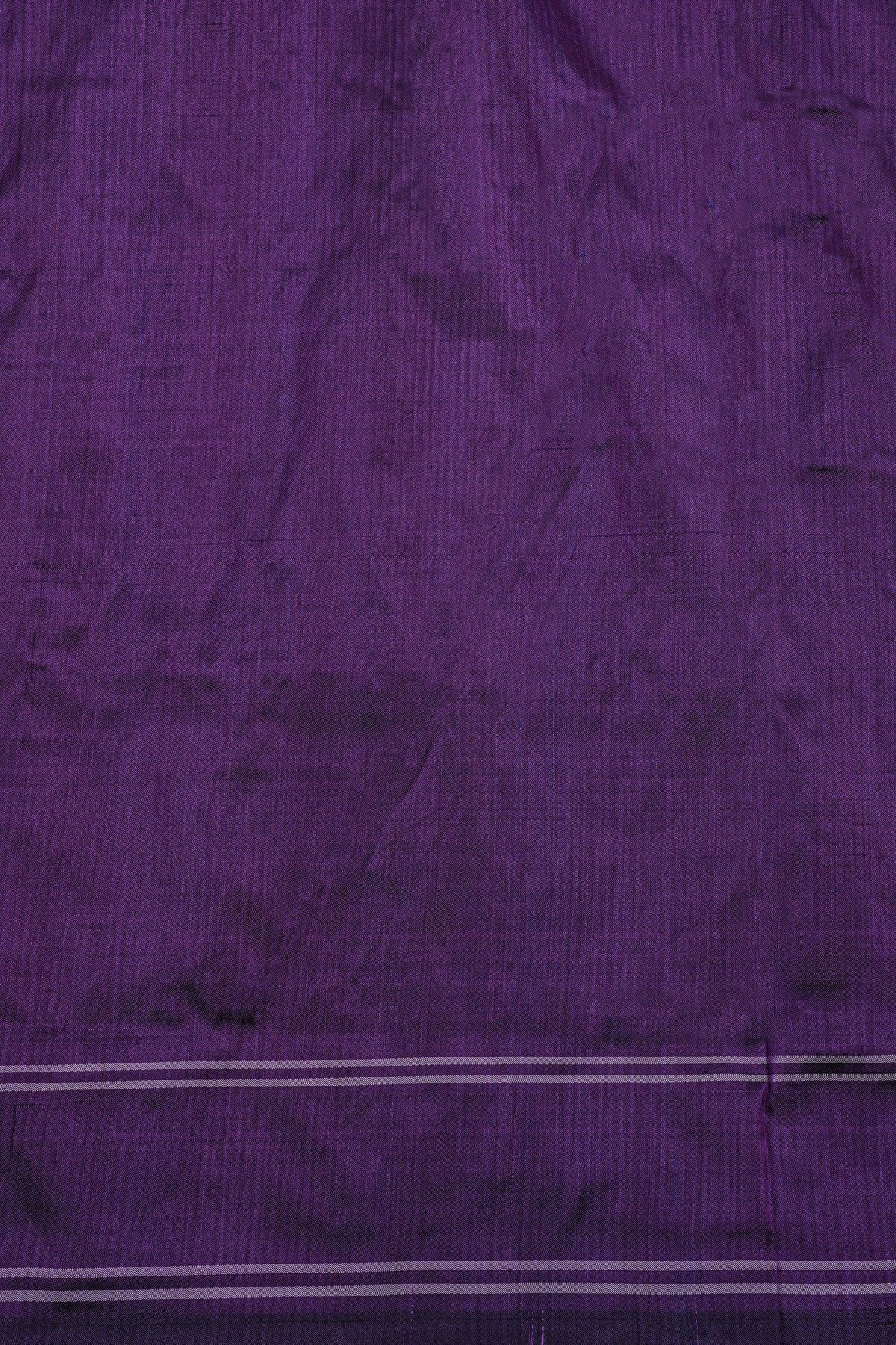 Ikat Silk Navy Blue Saree