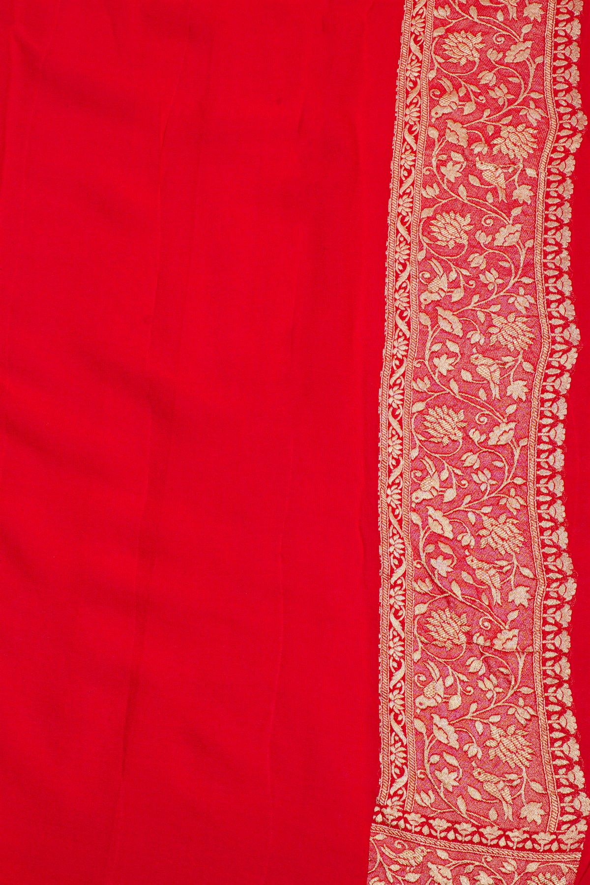 Kaddi Georgette Wine Saree