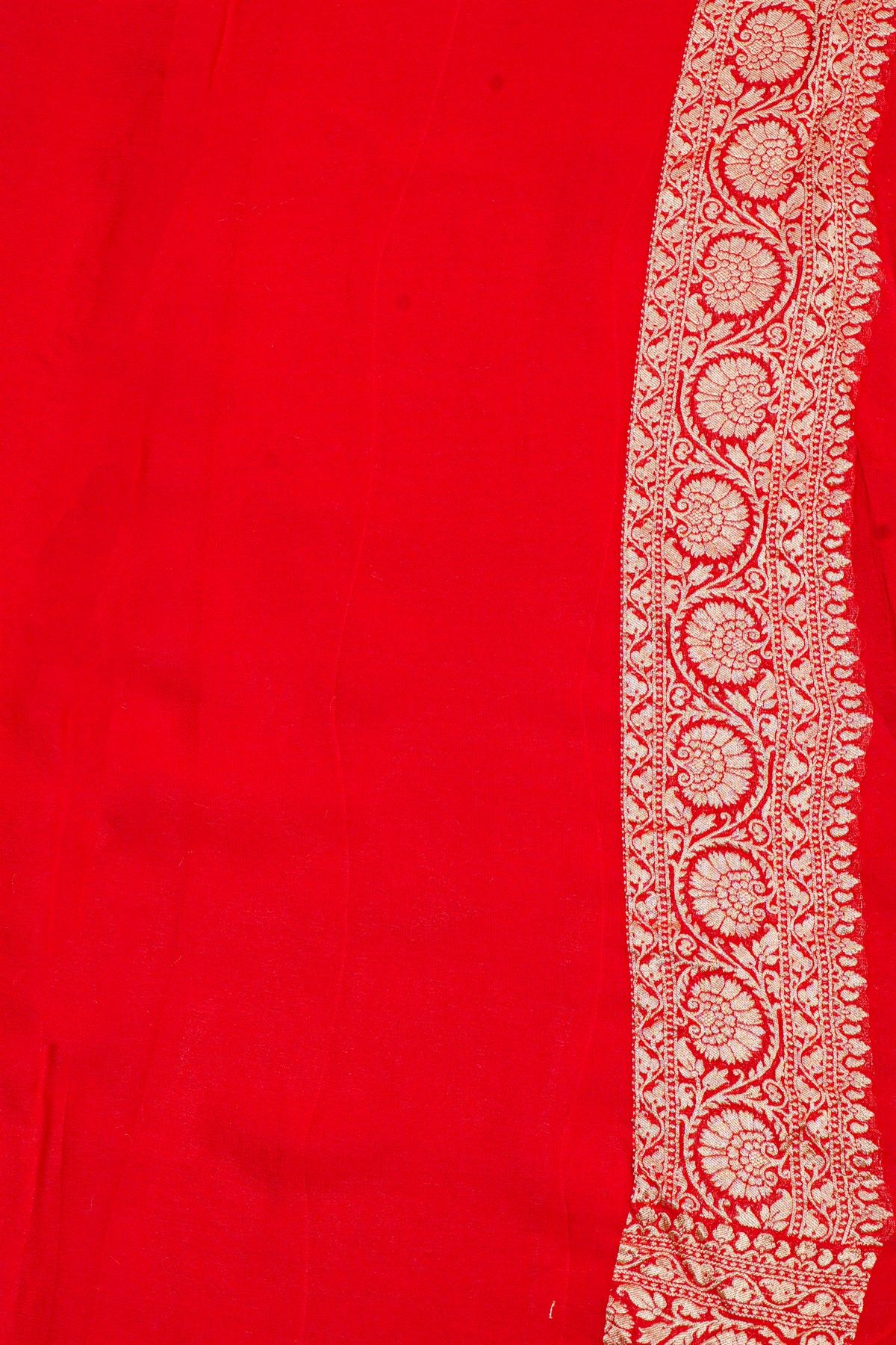 Kaddi Georgette Mustard Saree