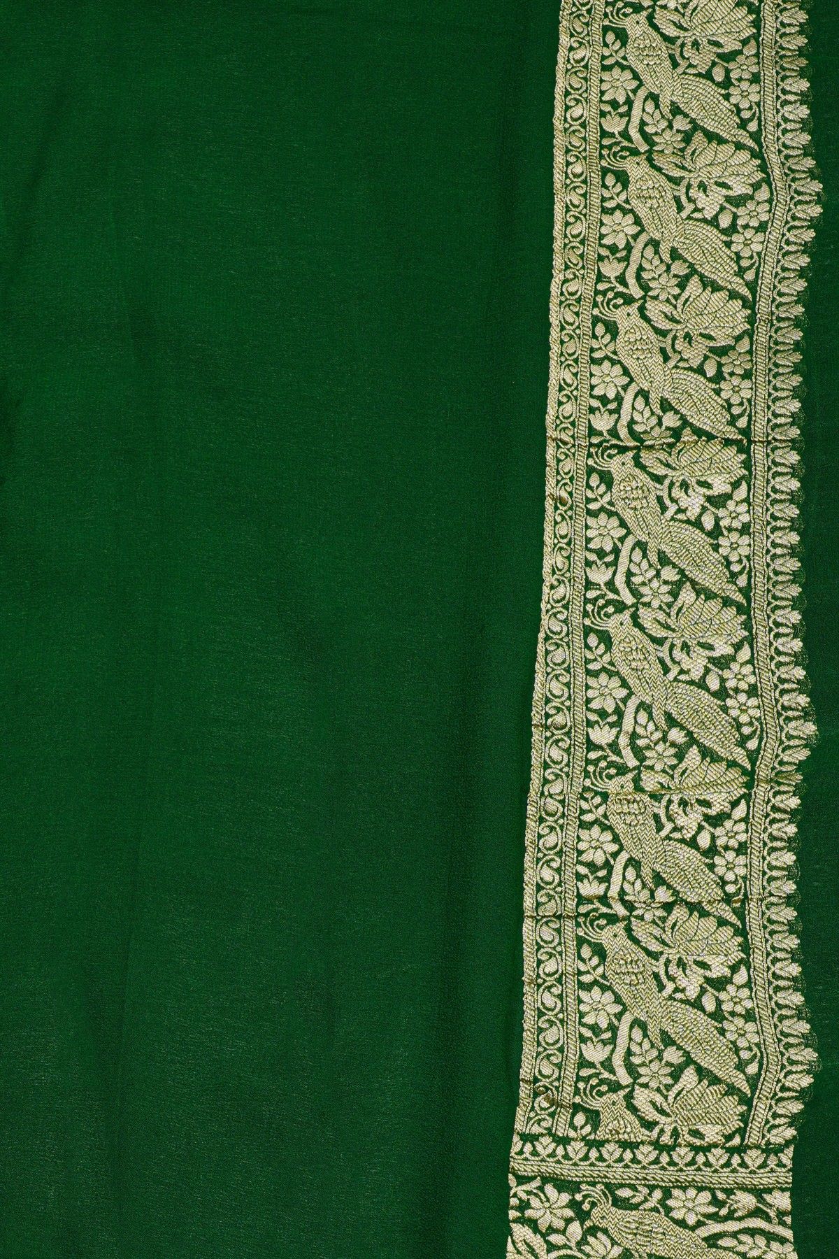 Kaddi Georgette Red Saree