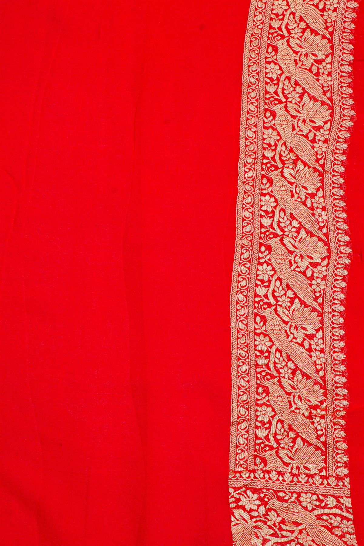 Kaddi Georgette Off White Saree