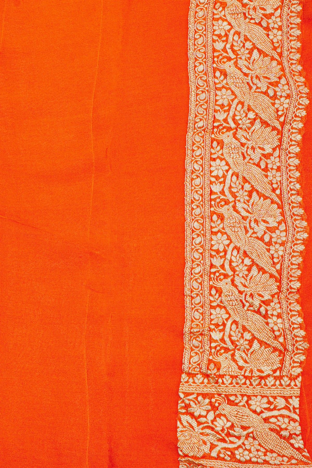 Kaddi Georgette Deep Magenta Saree