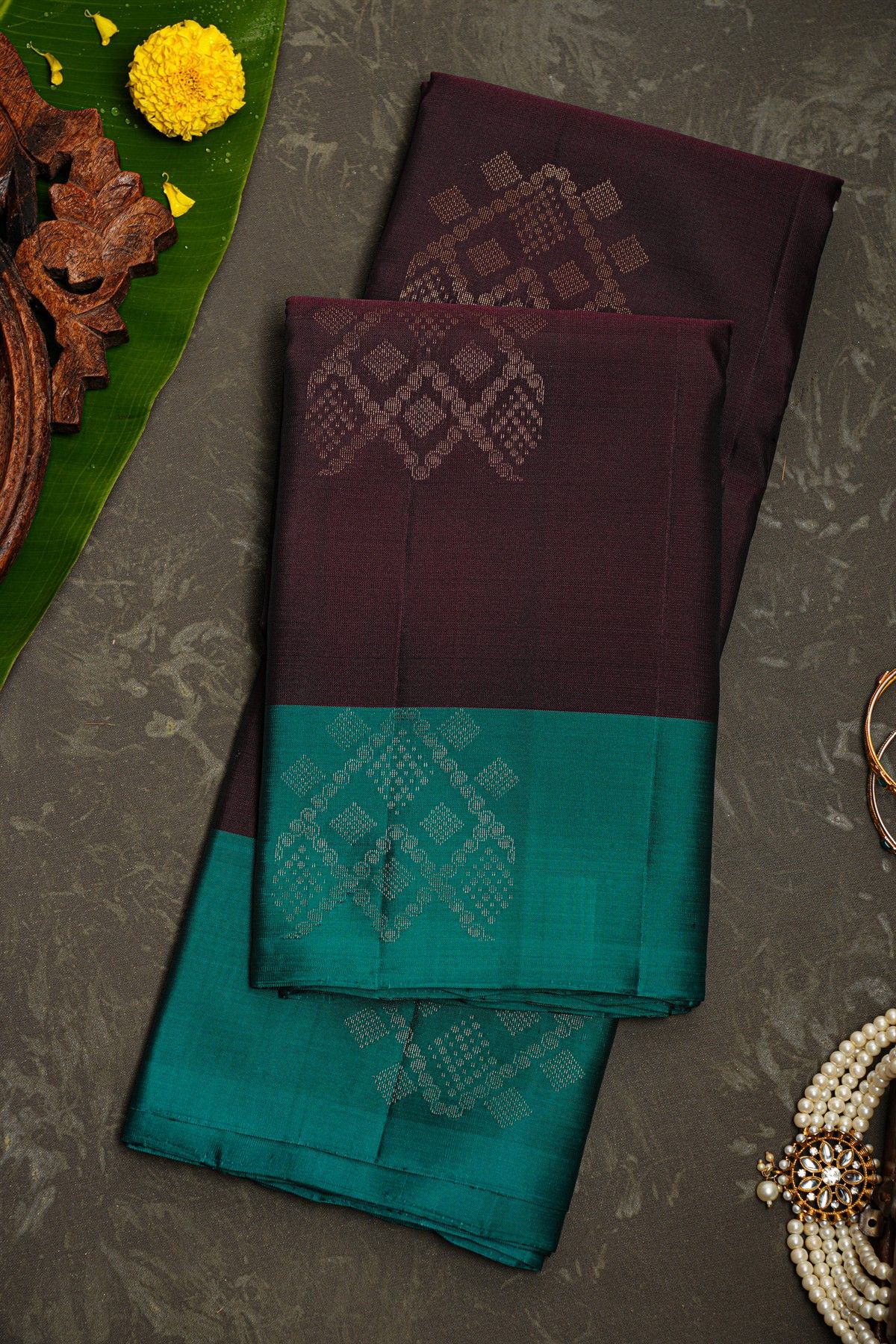 Coimbatore Soft Silk Brown Saree