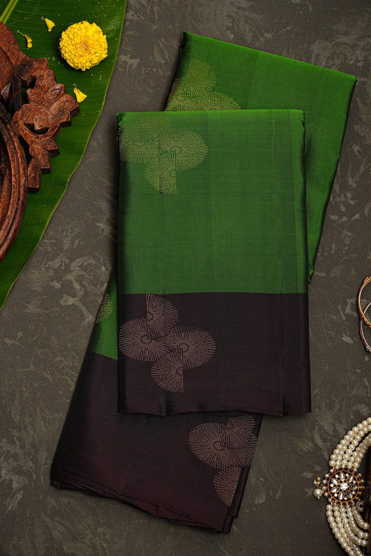 Coimbatore Soft Silk Green Saree