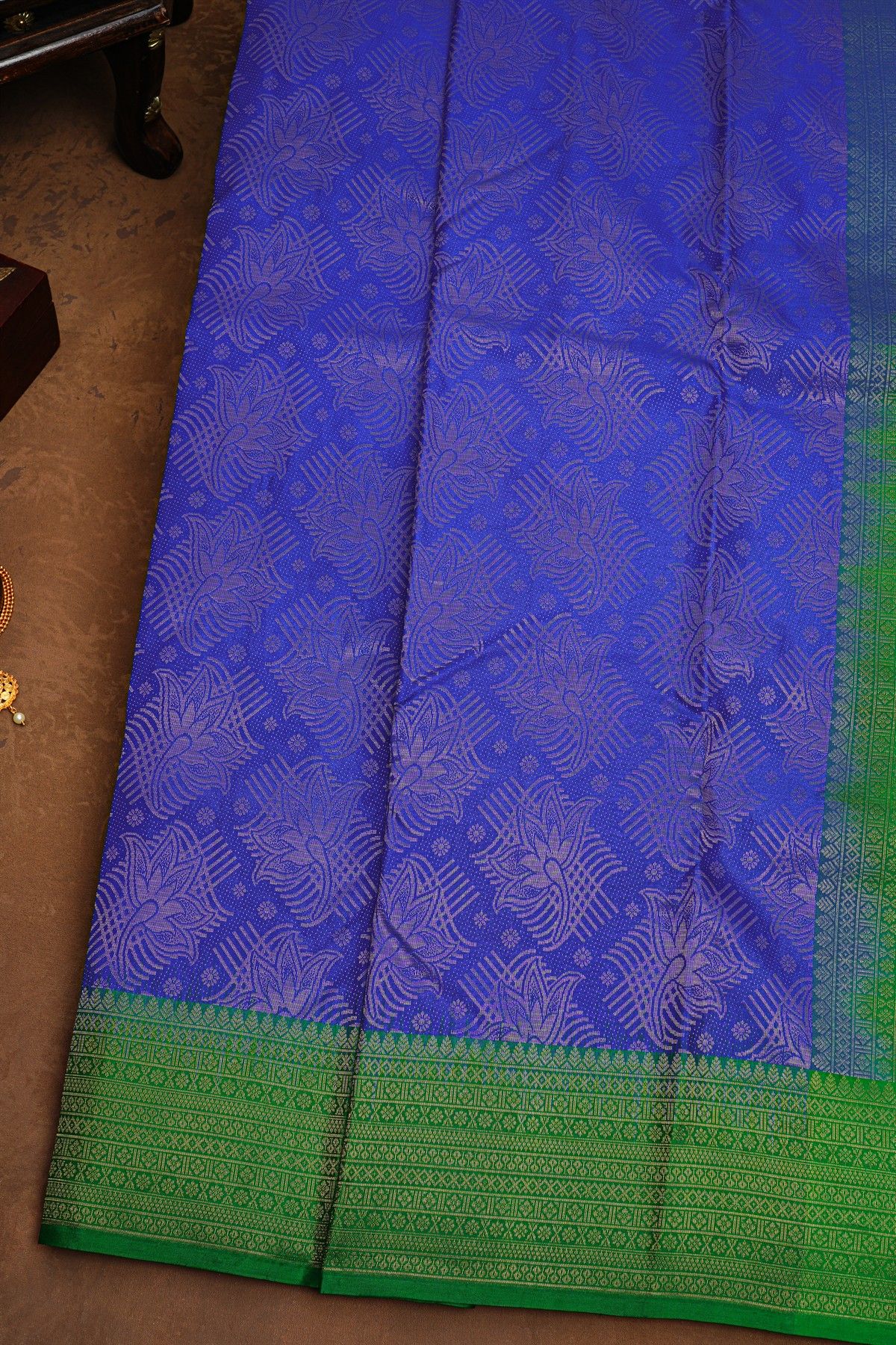 Coimbatore Soft Silk Royal Blue Saree
