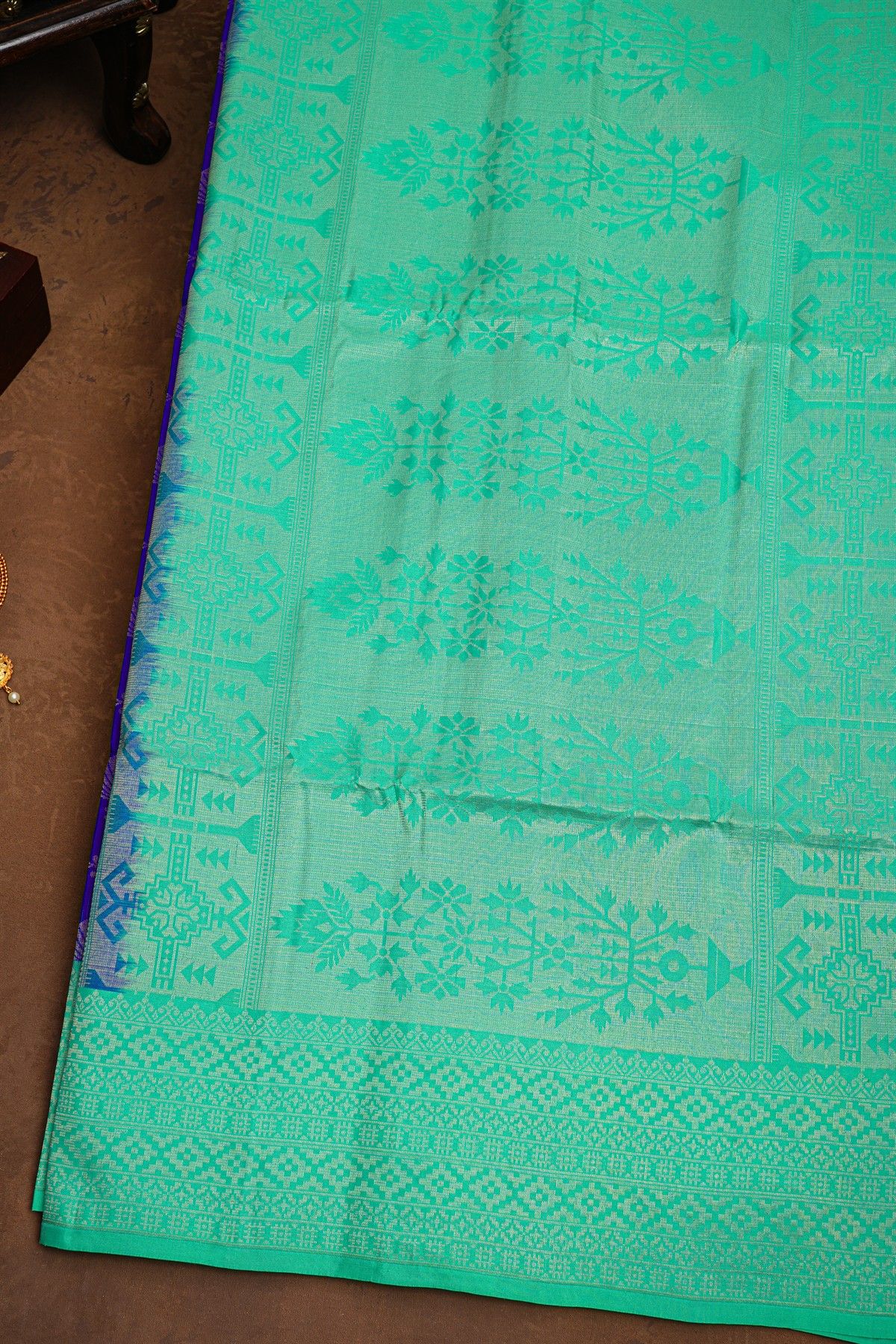 Coimbatore Soft Silk Royal Blue Saree