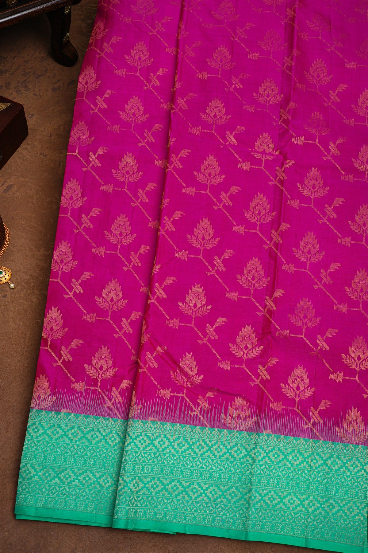 Coimbatore Soft Silk Magenta Saree