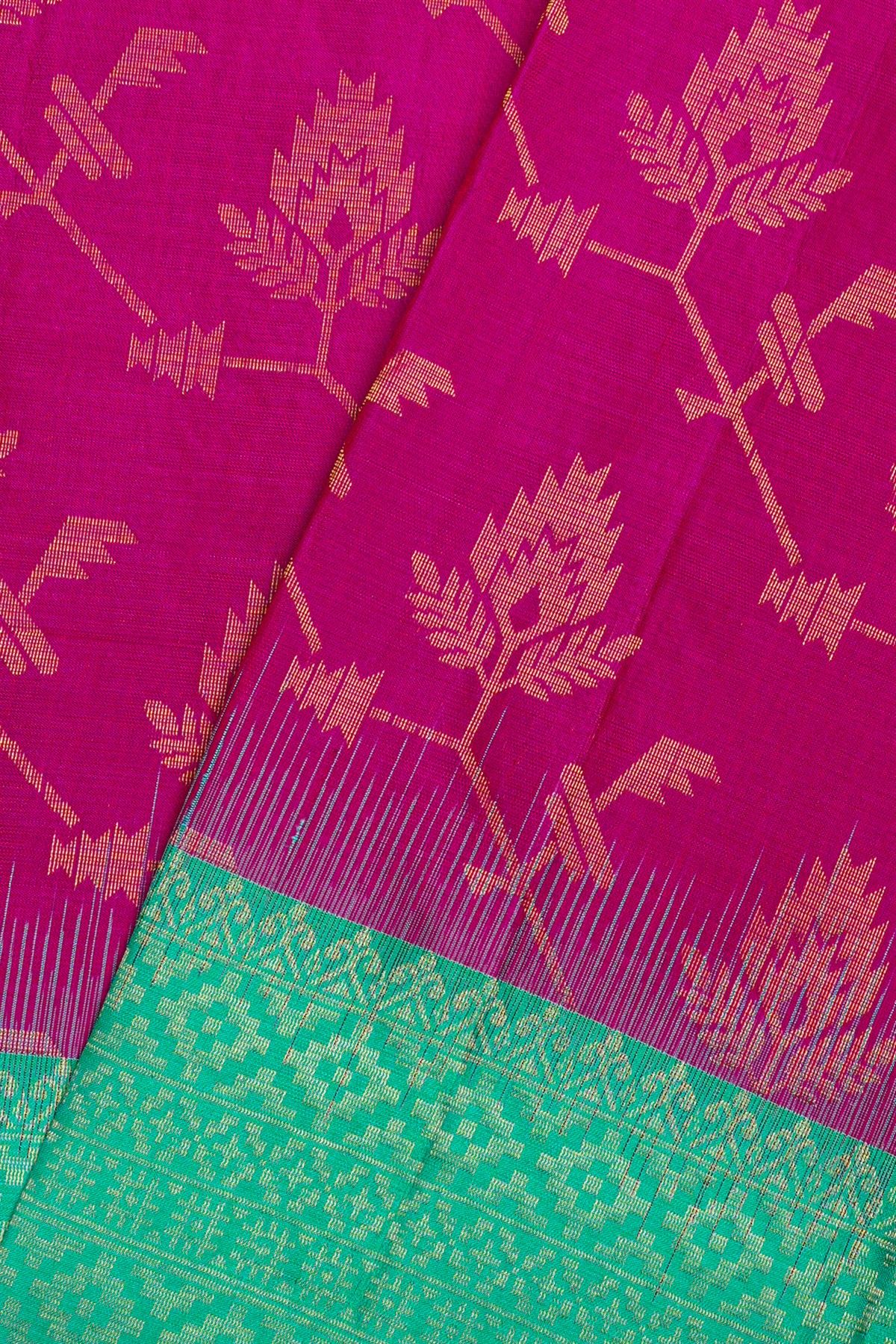 Coimbatore Soft Silk Magenta Saree