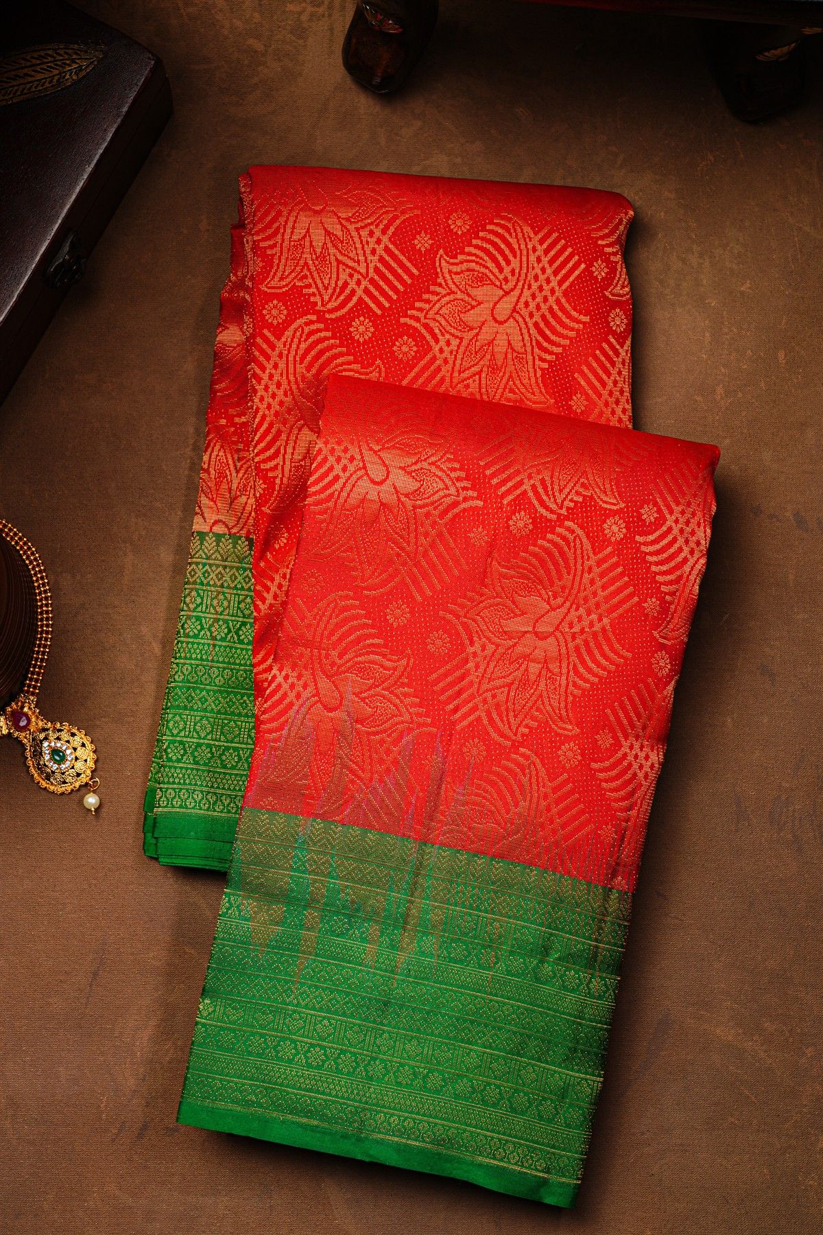 Coimbatore Soft Silk Red Saree