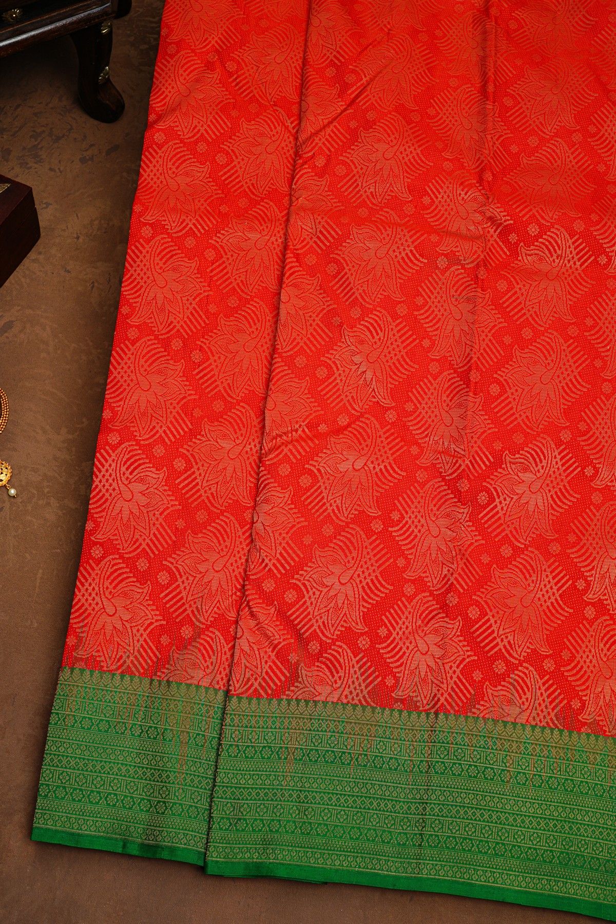 Coimbatore Soft Silk Red Saree