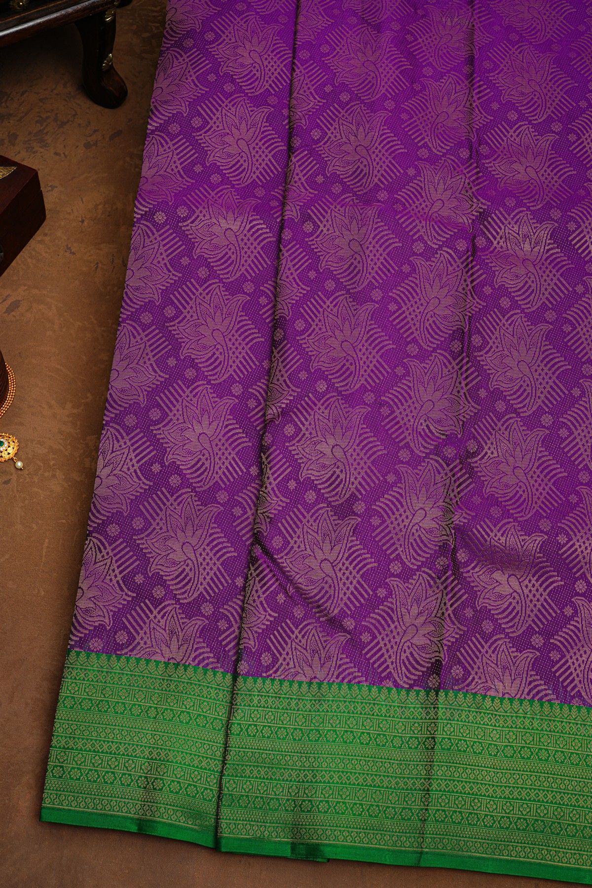 Coimbatore Soft Silk Violet Saree