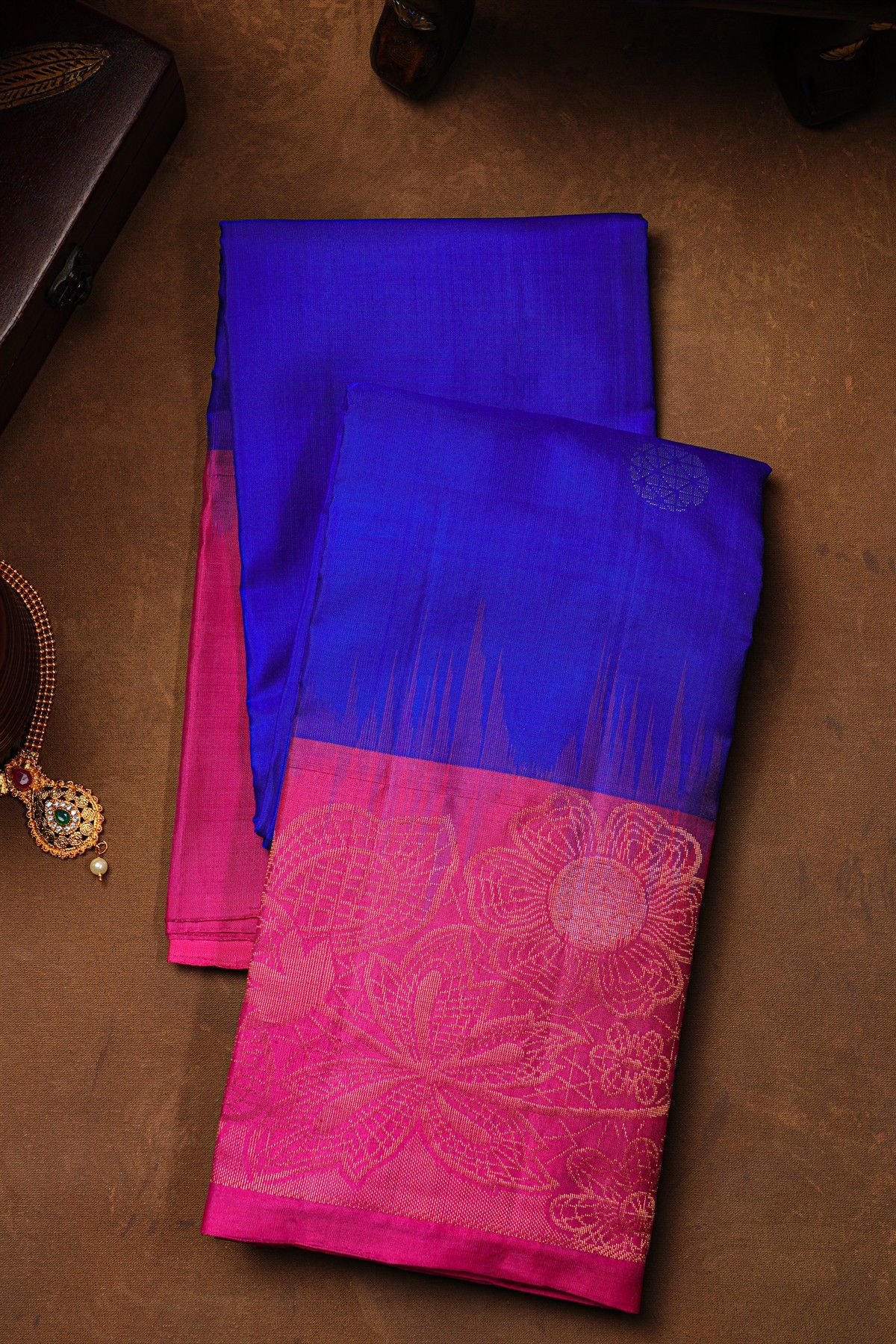 Coimbatore Soft Silk Royal Blue Saree