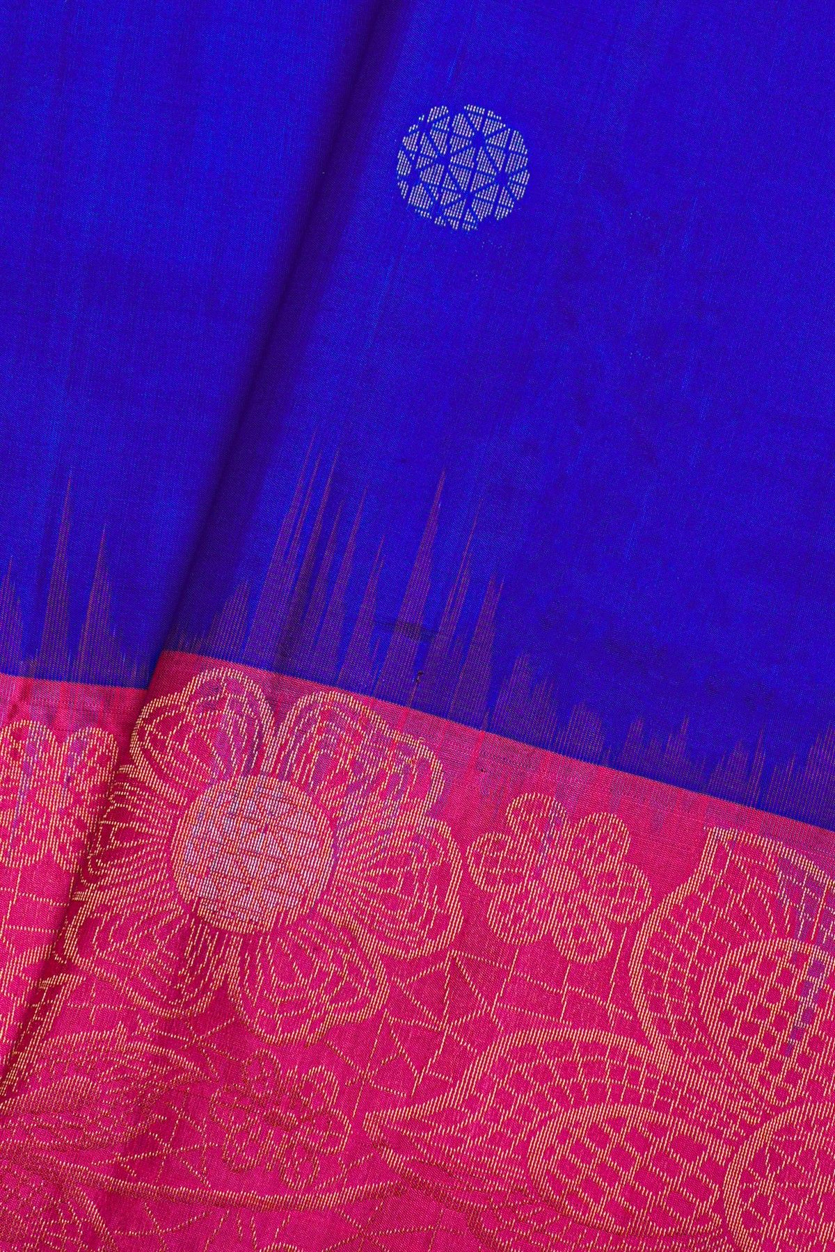 Coimbatore Soft Silk Royal Blue Saree