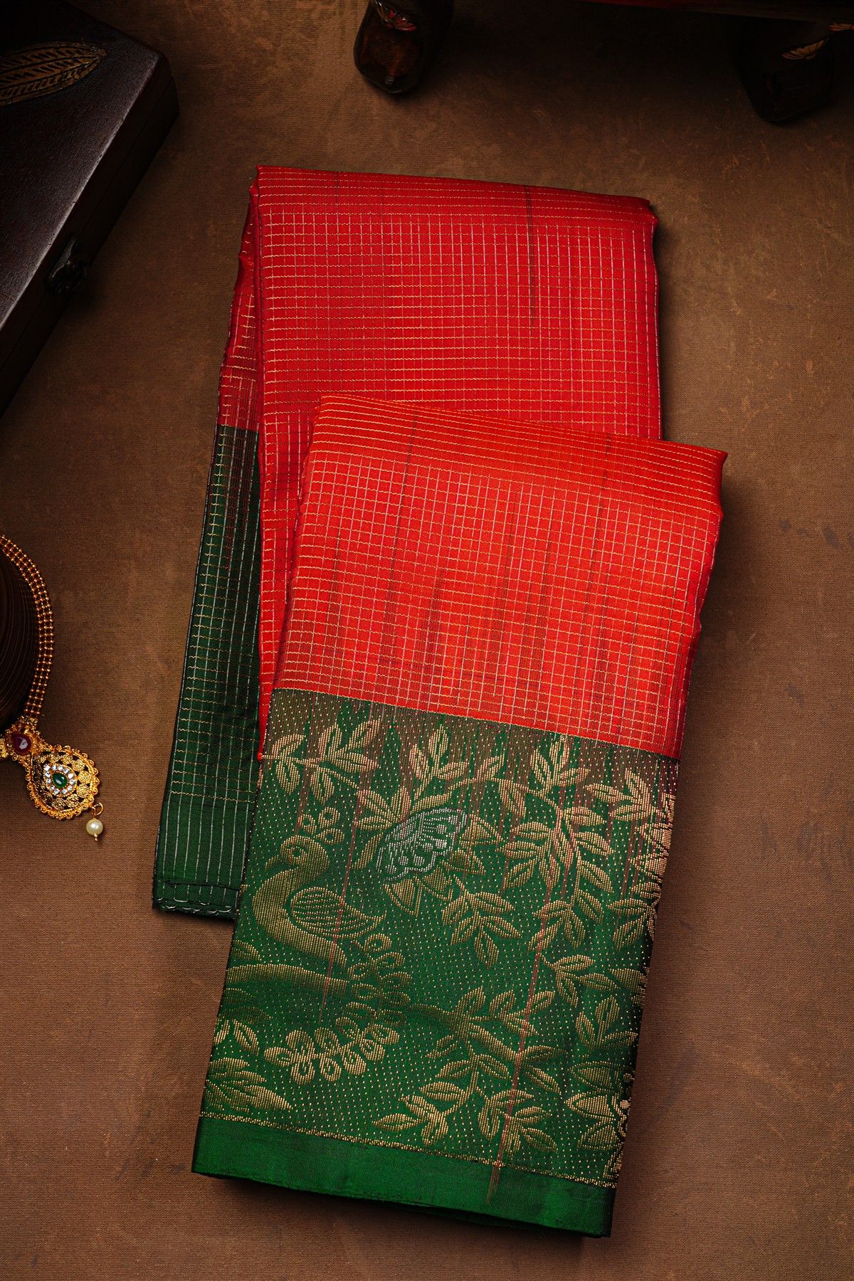 Coimbatore Soft Silk Red Saree