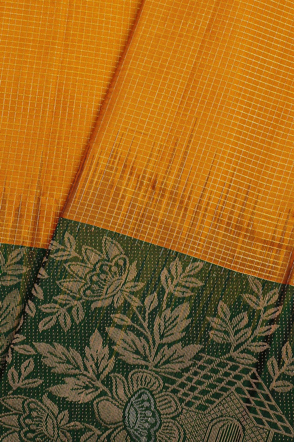 Coimbatore Soft Silk Mustard Saree