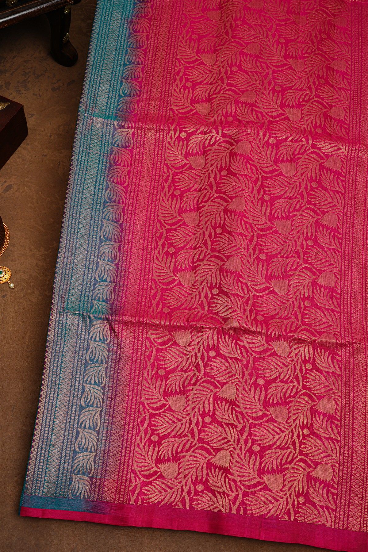 Coimbatore Soft Silk Sea Blue Saree