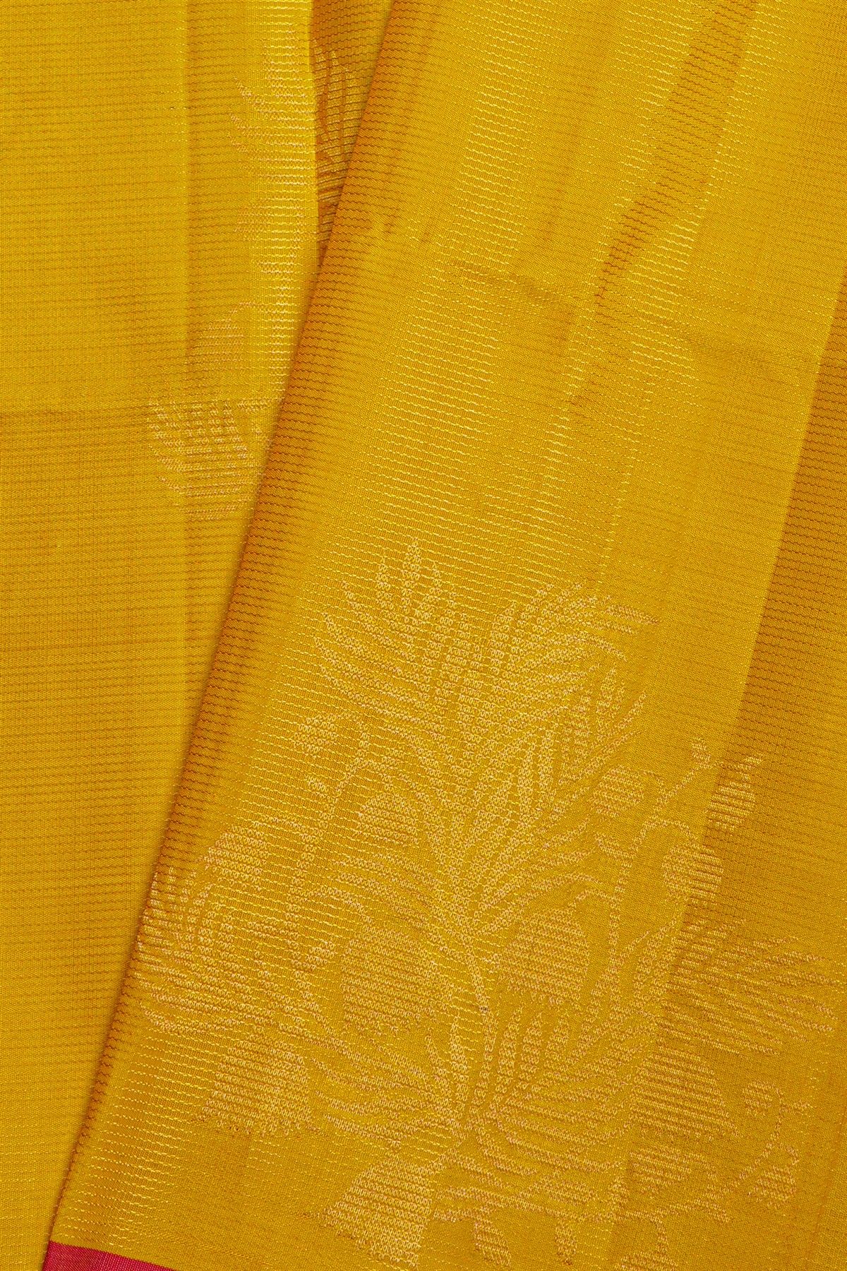 Coimbatore Soft Silk Yellow Saree