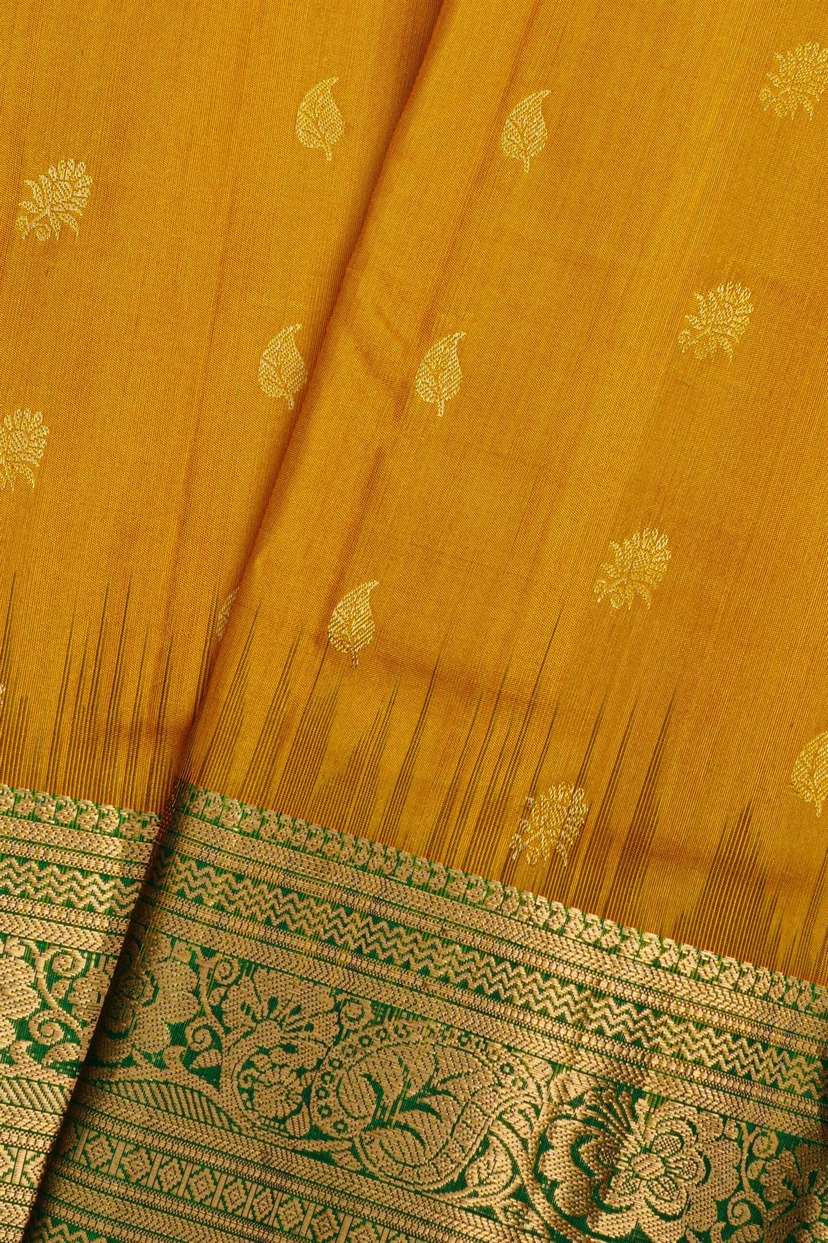 Coimbatore Soft Silk Mustard Saree
