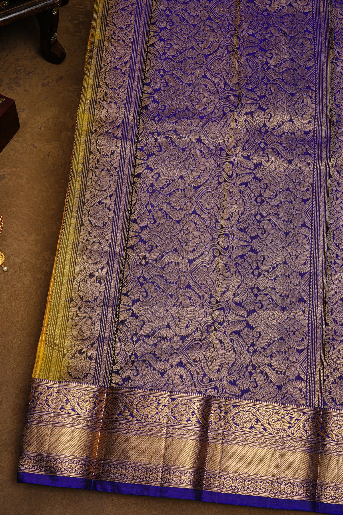 Coimbatore Soft Silk Yellow Saree