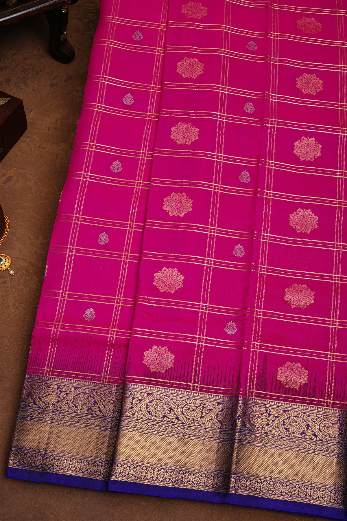 Coimbatore Soft Silk Magenta Saree