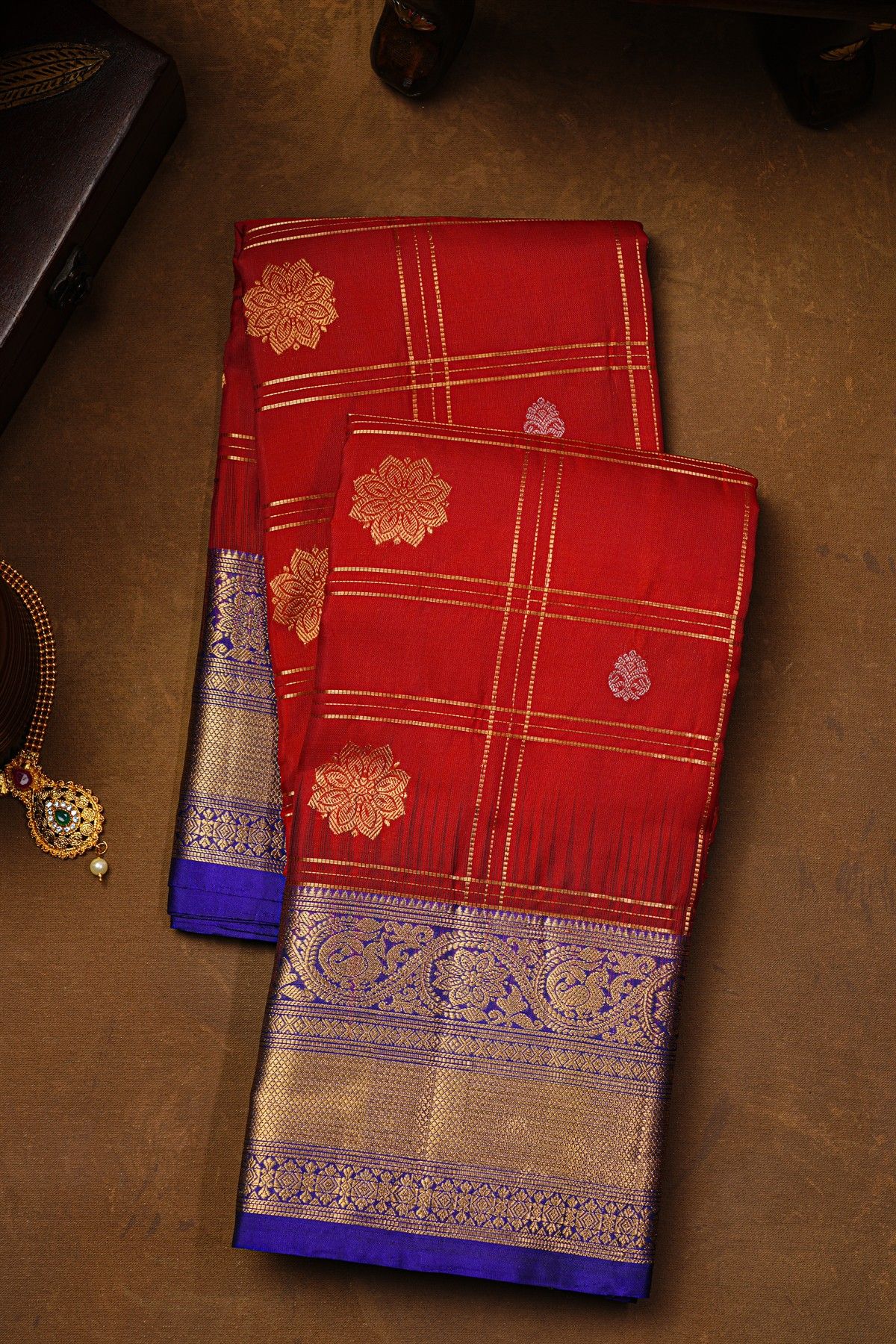 Coimbatore Soft Silk Red Saree