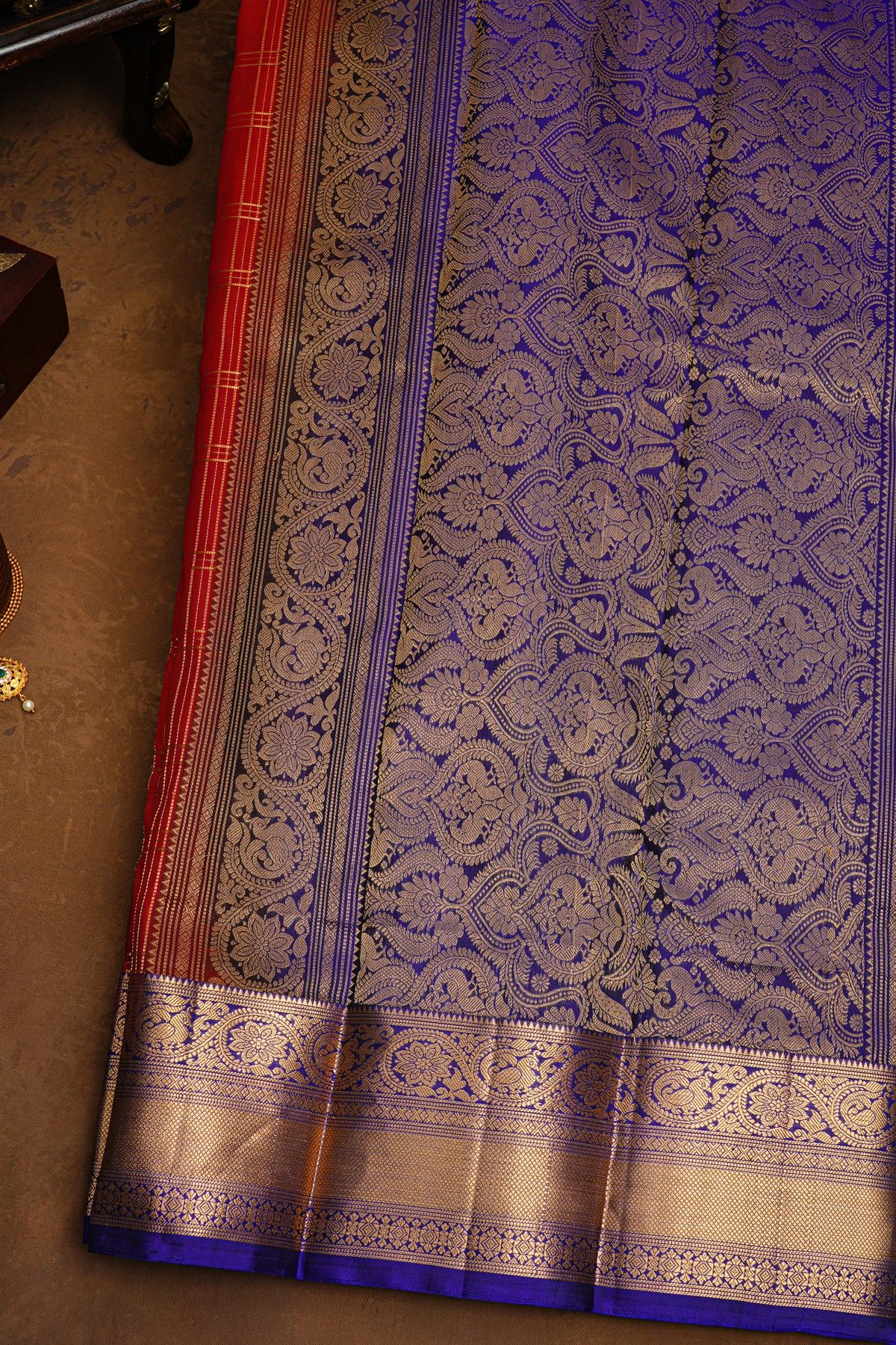 Coimbatore Soft Silk Red Saree