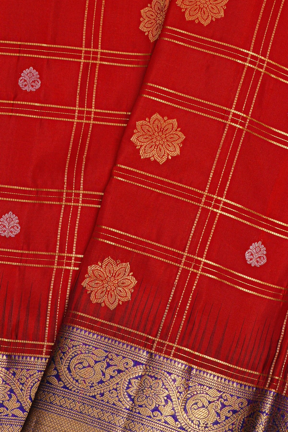 Coimbatore Soft Silk Red Saree
