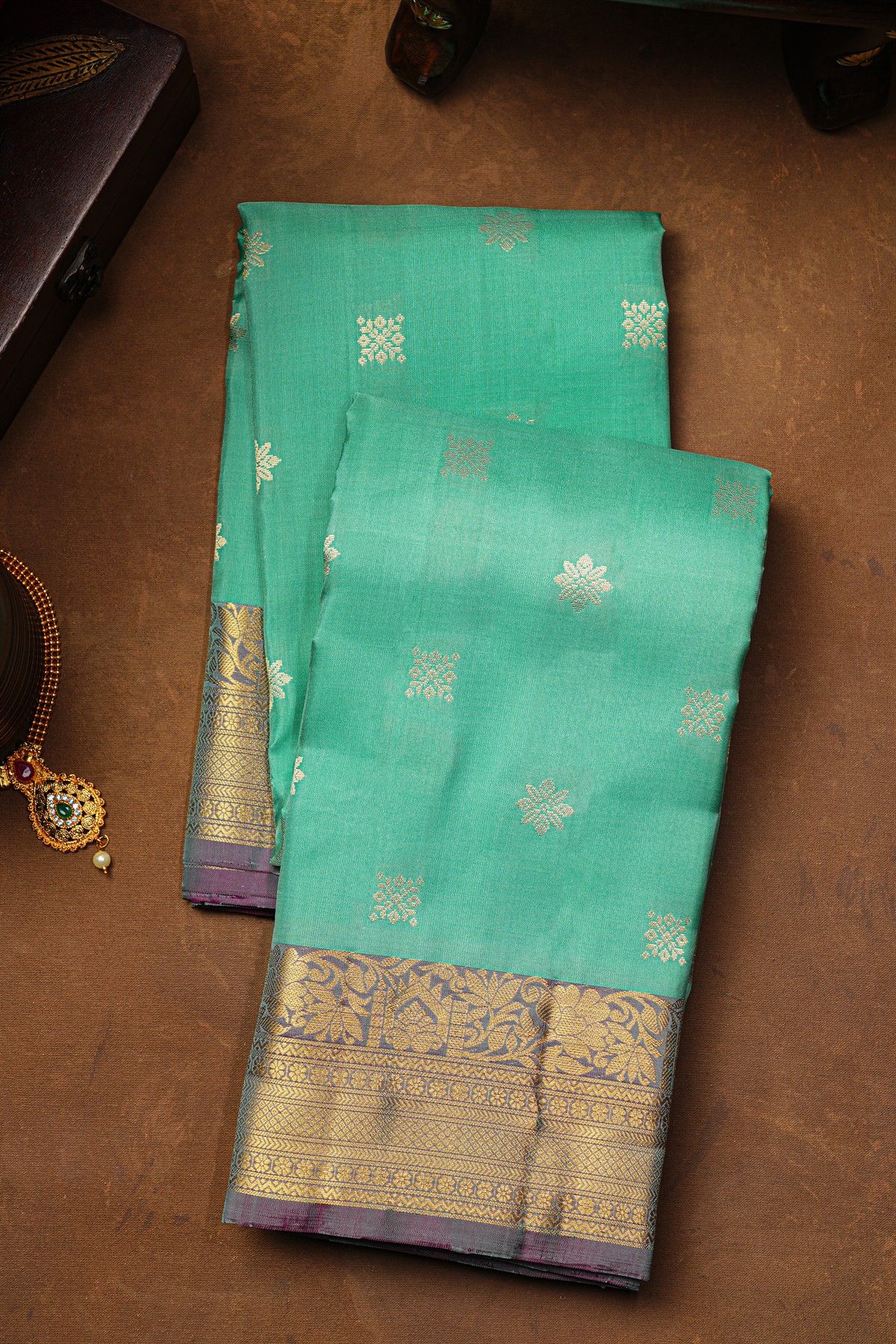 Coimbatore Soft Silk  Sky Blue Saree
