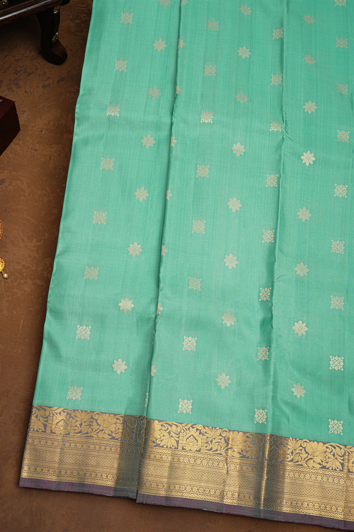 Coimbatore Soft Silk  Sky Blue Saree