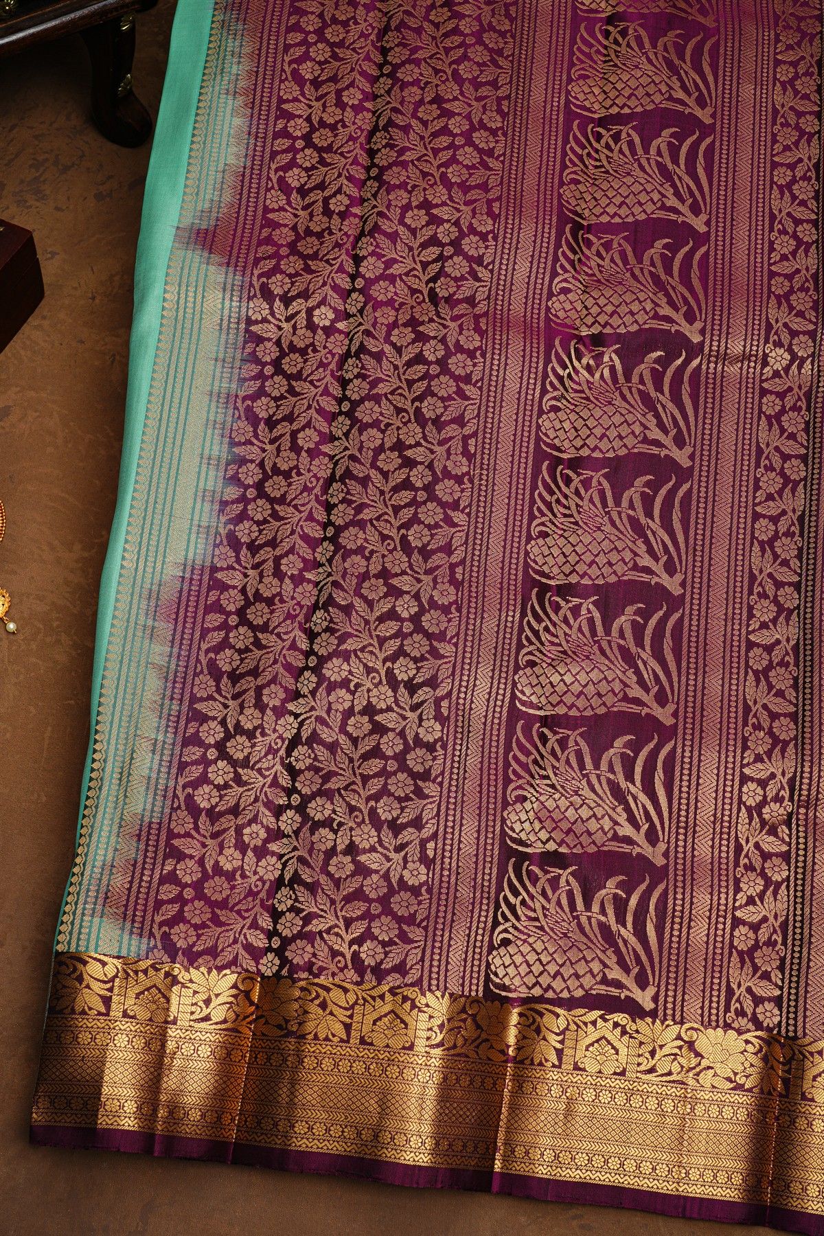 Coimbatore Soft Silk  Sky Blue Saree