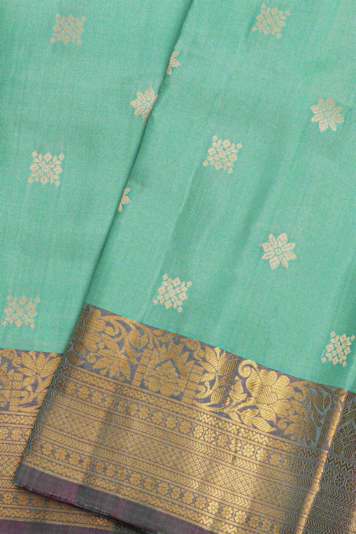 Coimbatore Soft Silk  Sky Blue Saree