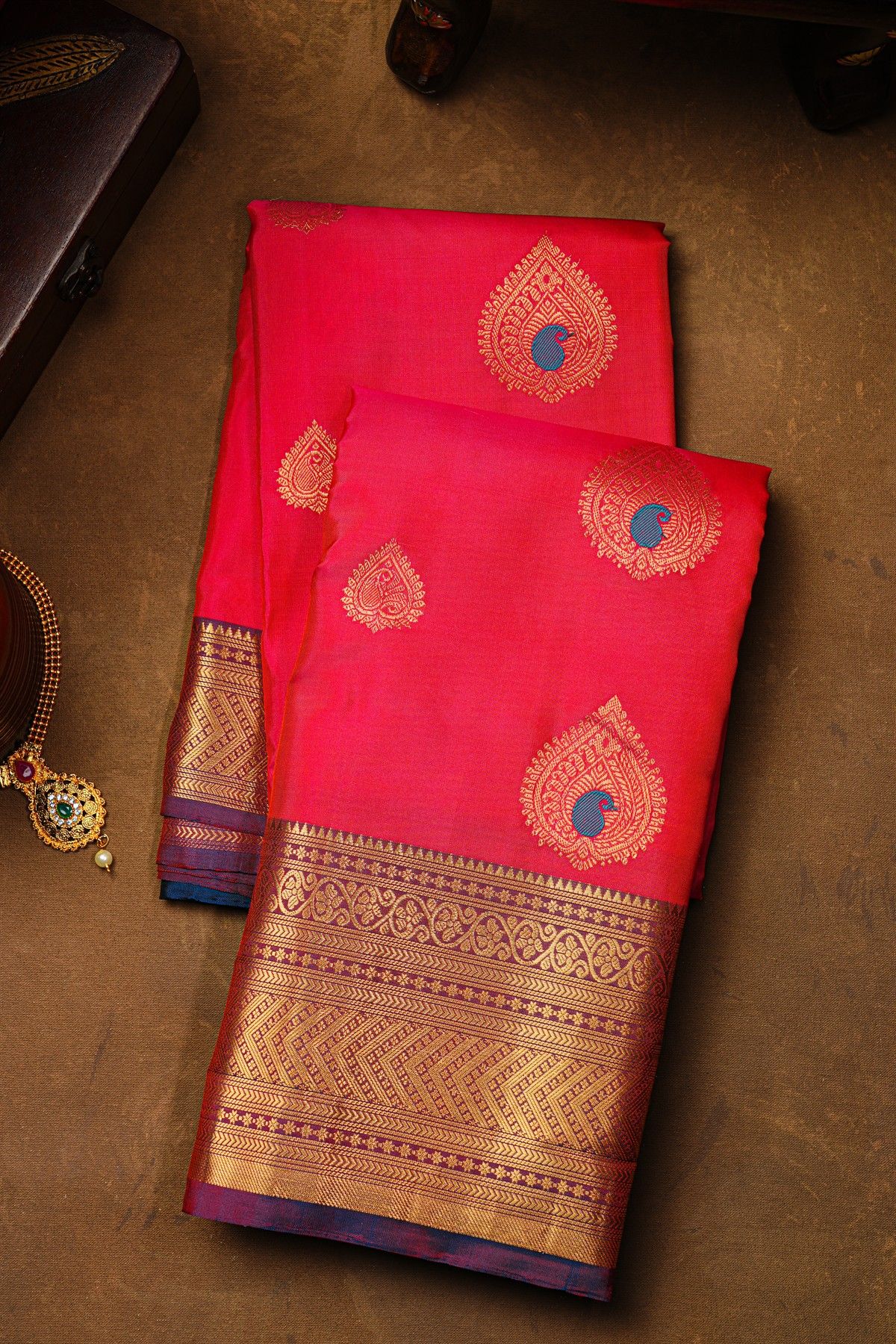 Coimbatore Soft Silk Dual Colour Saree
