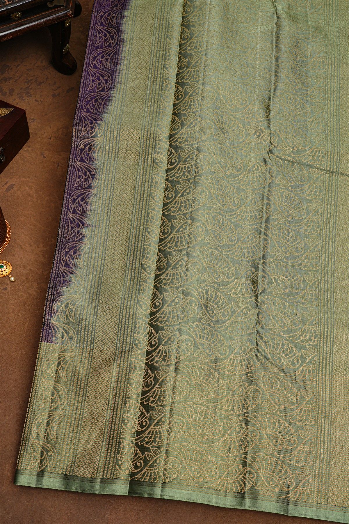 Coimbatore Soft Silk Navy Blue Saree