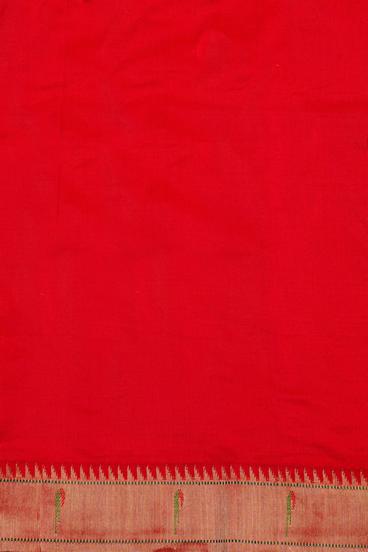 Paithani Silk Bottle Green Saree