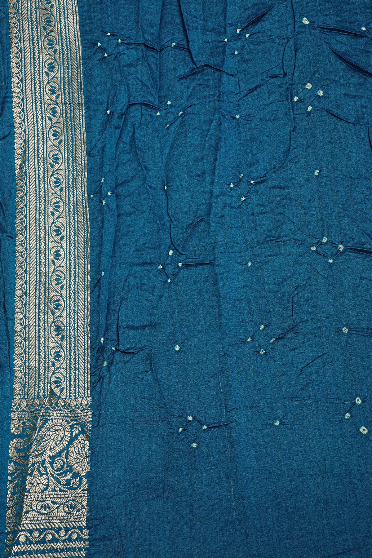 Bandhani Silk Purple Saree