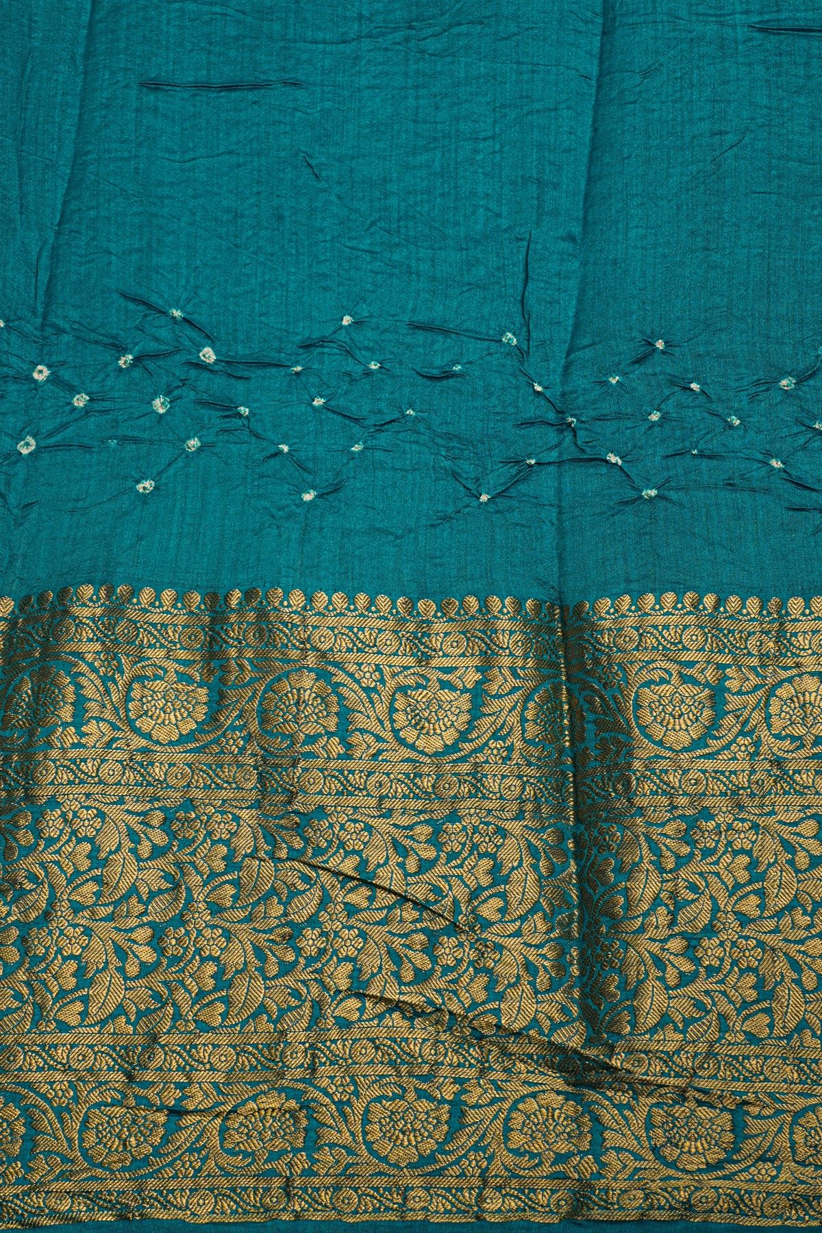 Bandhani Silk Wine Saree