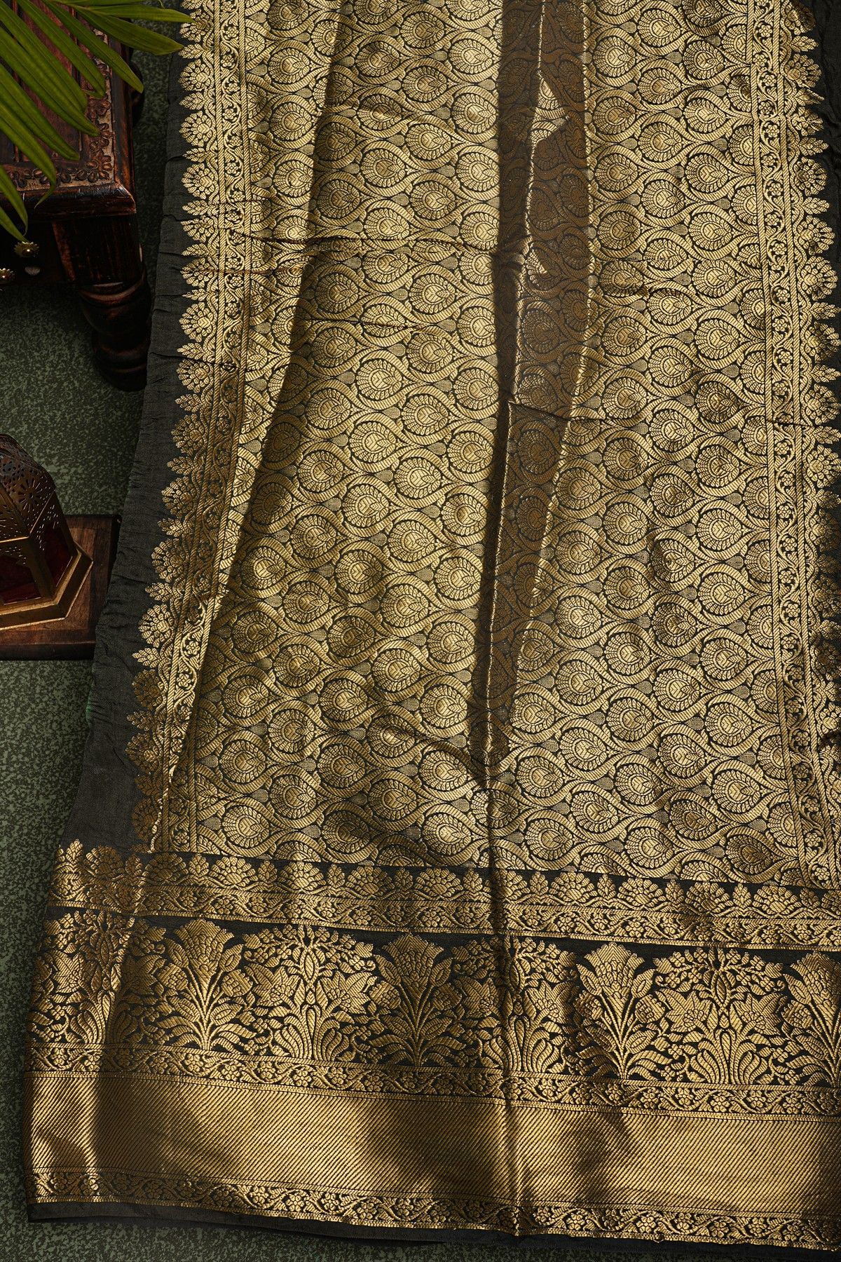 Bandhani Silk Green Saree